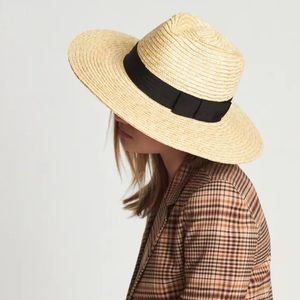 - Brixton- Joanna Straw Fedora Hat Small